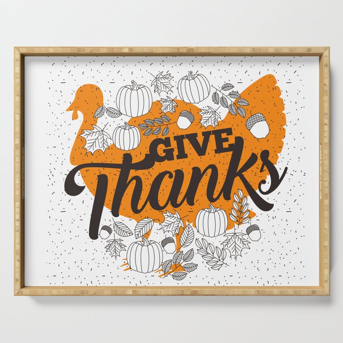 Give Thanks Serving Tray