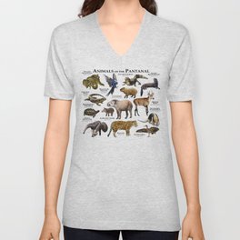 Animals of the Pantanal V Neck T Shirt