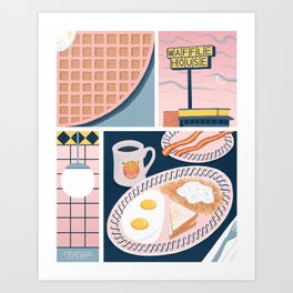 Waffle House Art Print