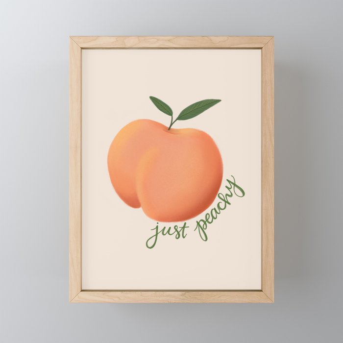 Just Peachy Framed Mini Art Print