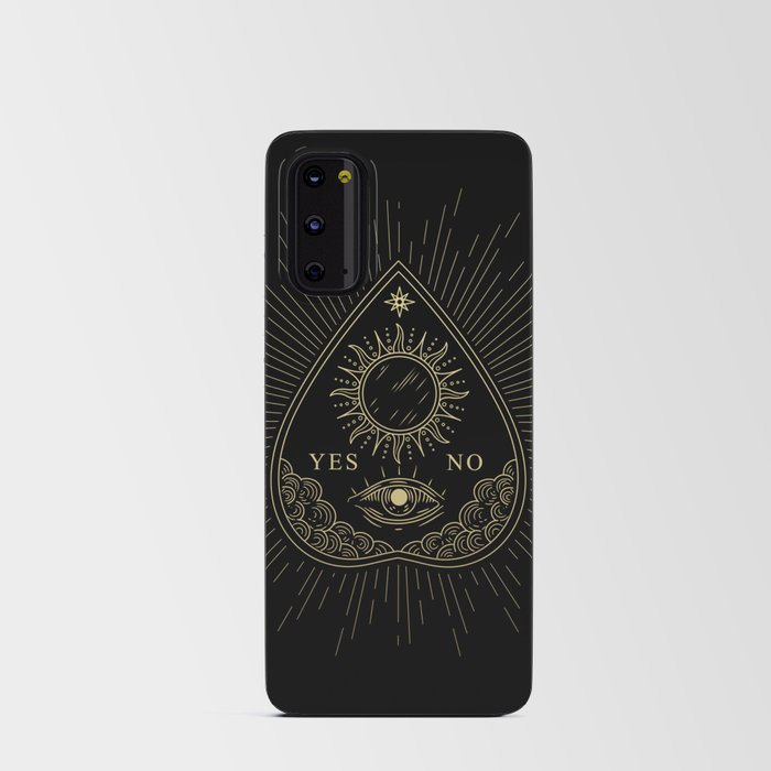 Yes No Black Gold Card Ouija Board Android Card Case