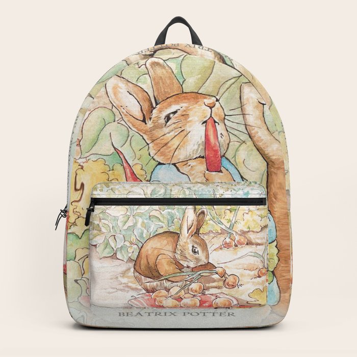 the world of beatrix potter illustration backpack by viktoriusart