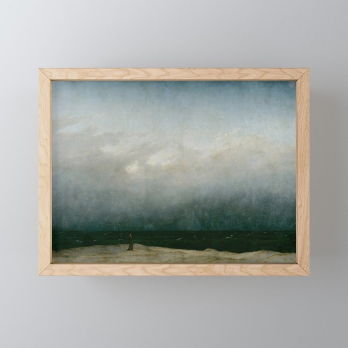 Caspar David Friedrich - The Monk by the Sea Framed Mini Art Print