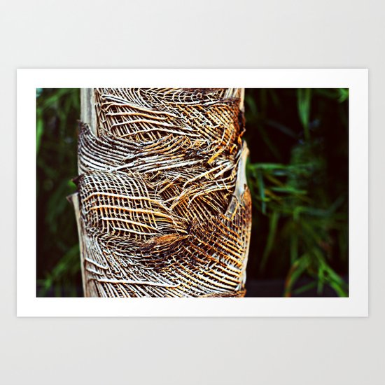 Burlap Tree Art Print
