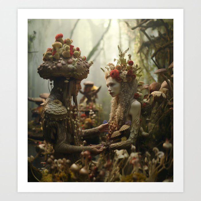 Tales of Forest Love 01 Art Print