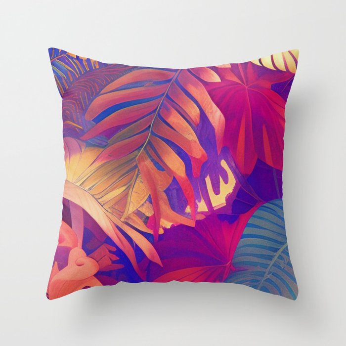 Tropical Hue 3 Throw Pillow