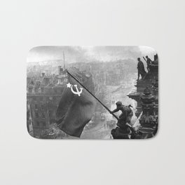 Raising a Flag over the Reichstag Bath Mat | Germany, Reichstag, Wwll, Sovietunion, Aflag, Communist, History, Worldwar, Ww2, Ll 