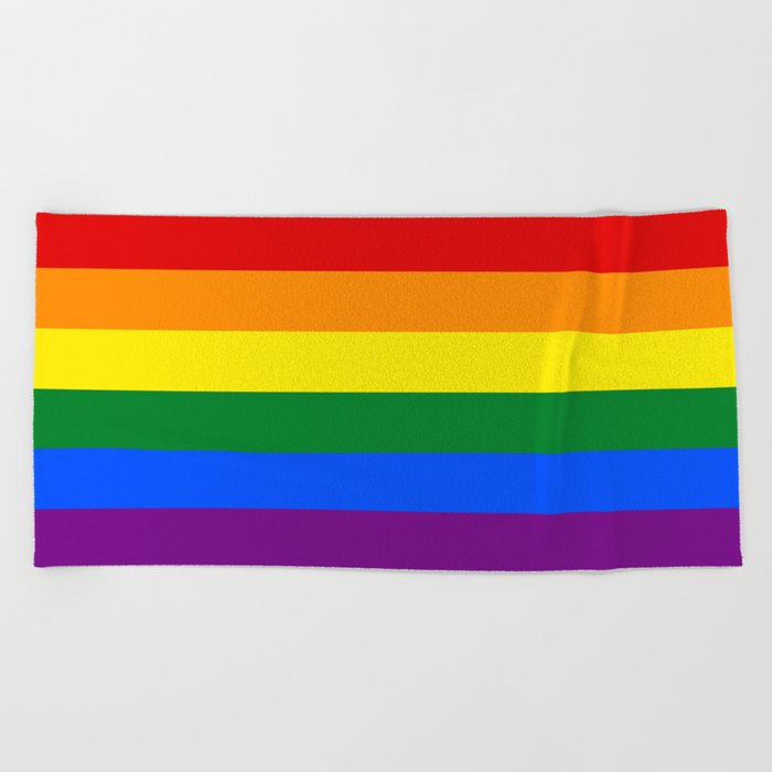 Pride Rainbow Colors Beach Towel