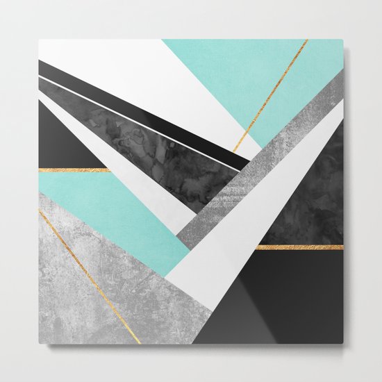 Lines & Layers 1.2 Metal Print
