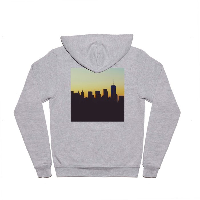Sunrise in New York City Silhouette (Color) Hoody