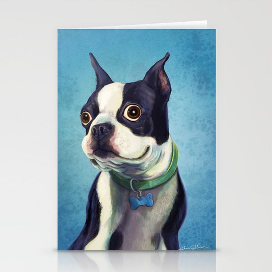Boston Terrier Stationery Cards