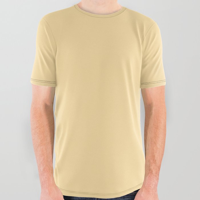 Pastel yellow graphic discount tee