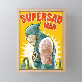 Supersadman Framed Mini Art Print