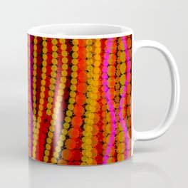 splash Indian wedding marigold flowers uneven stripes  Coffee Mug