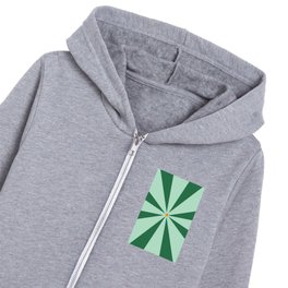 New optical pattern 128 green Kids Zip Hoodie