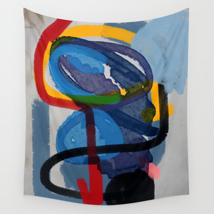 Zen Abstract ExpressionismArt  Wall Tapestry