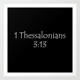 Thessalonians 3:13 Art Print | Gospel, Christian, Spiritual, Verse, Graphicdesign, God, Christ, Bible, Eternal, Holy Spirit 