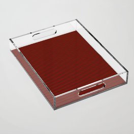 Red Color Line Design Acrylic Tray