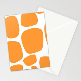 Orange Stonework Stationery Card