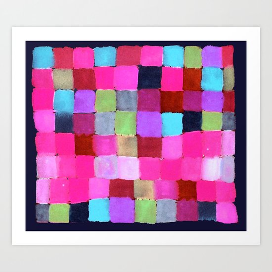 Colours passing through us Art Print