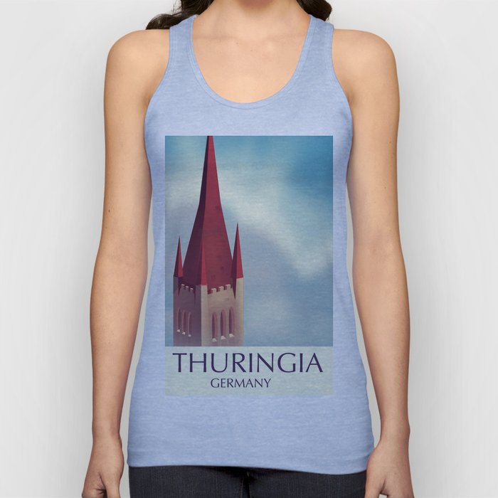 Thuringia Germany travel poster Tank Top