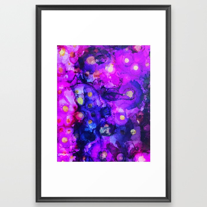 Purple Framed Art Print