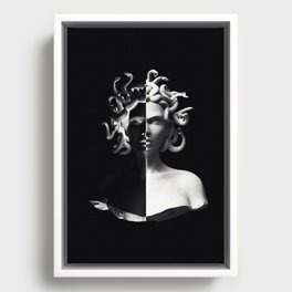Positive-negative Medusa Framed Canvas