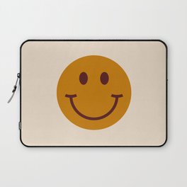 70s Retro Yellow Smiley Face Laptop Sleeve