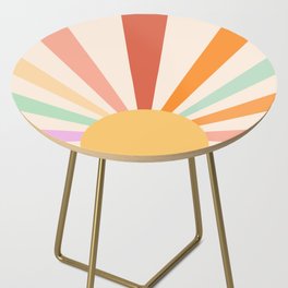 Boho Sun Colorful Side Table