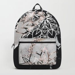 Yin Yang Mandala on Marble #1 (Faux Glitter) #decor #art #society6 Backpack
