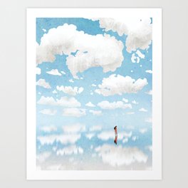 cloud sea Art Print