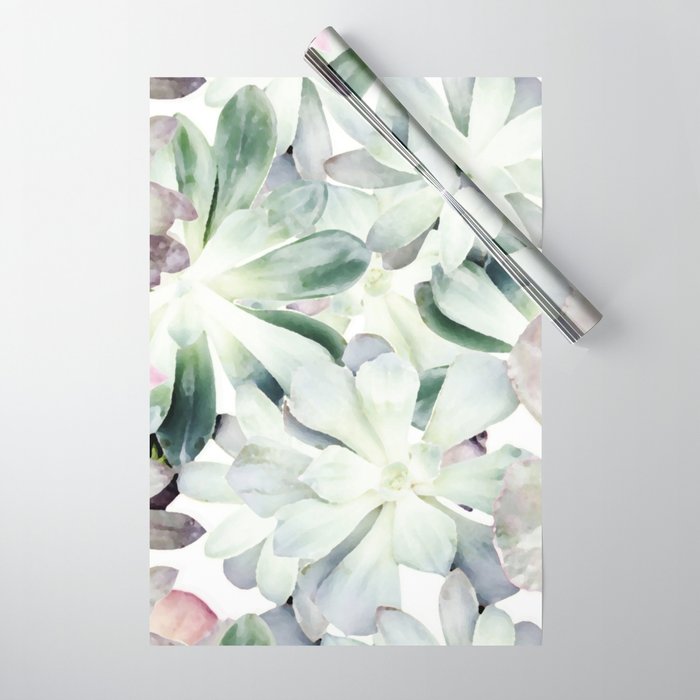 Summer Succulents Wrapping Paper