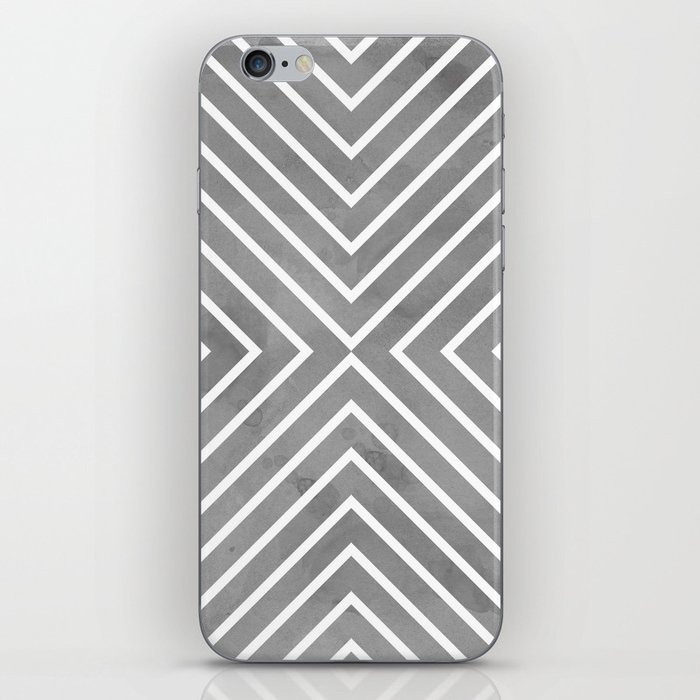 Stripes in Grey iPhone Skin