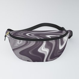 Black and White Groovy Pattern Fanny Pack