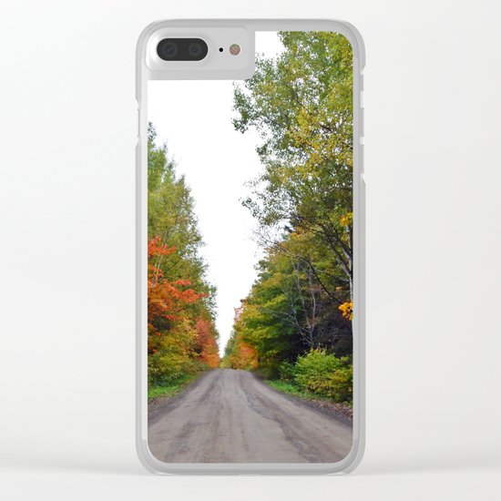 Forest Road in the Fall Clear iPhone Case