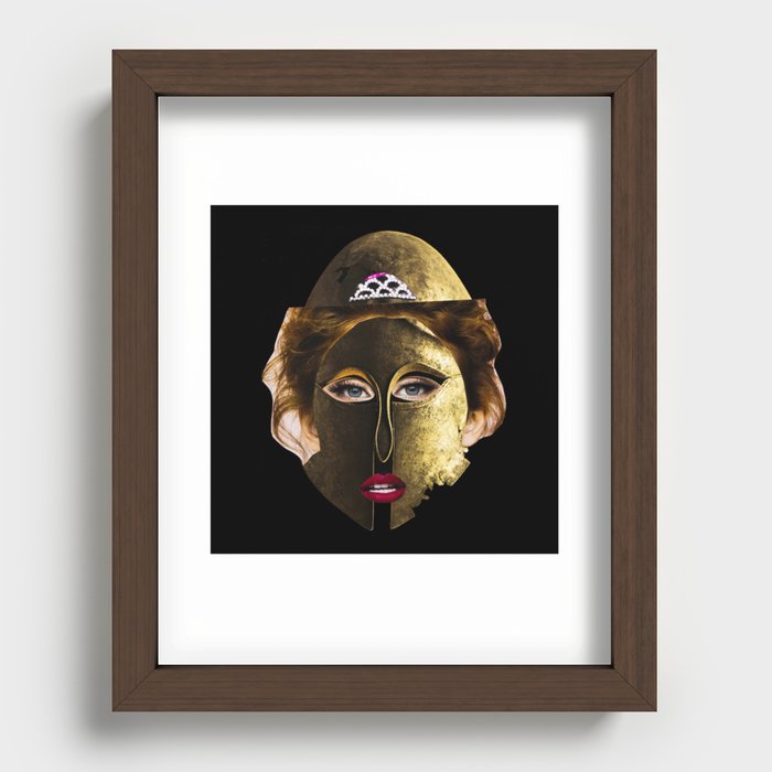 Woman Mask Recessed Framed Print