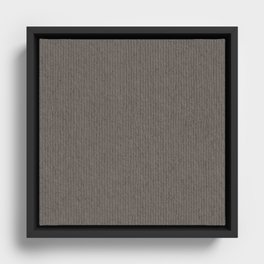 Gray Rough Texture Pattern Framed Canvas