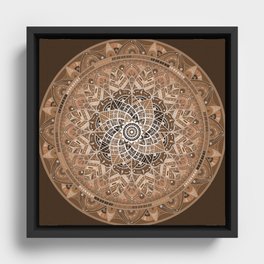 Terra Mandala Framed Canvas