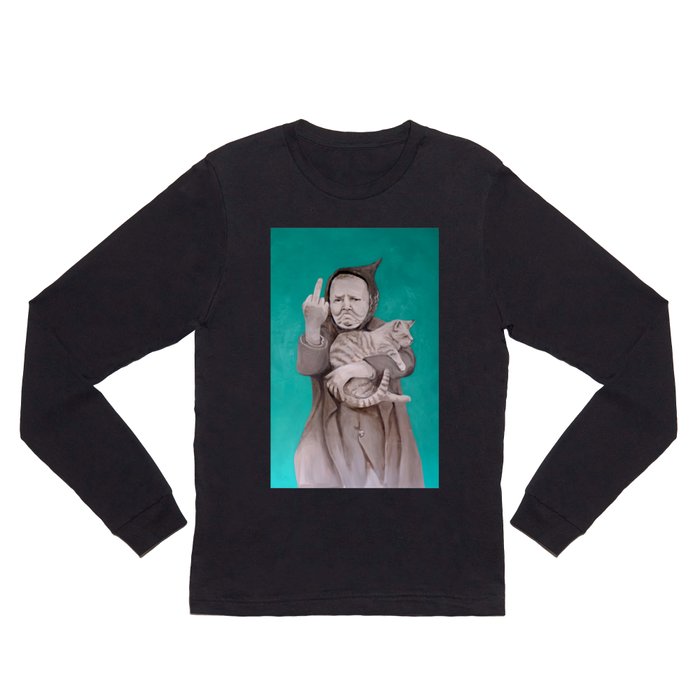 Bertha and Her Cat Ginger Long Sleeve T Shirt