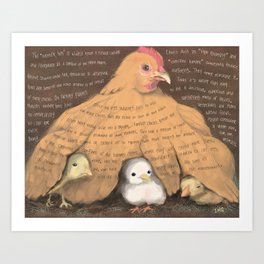 Chickens 1 Art Print