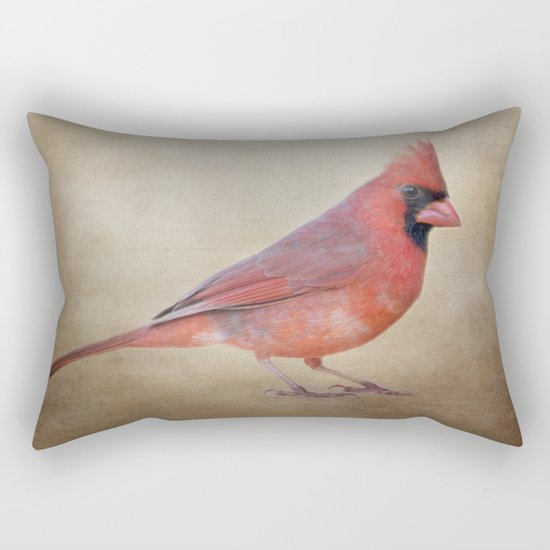 The Red Cardinal Rectangular Pillow