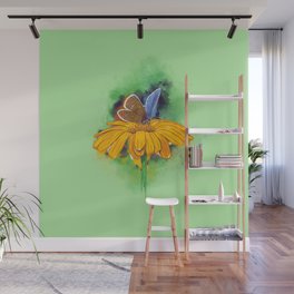 Magical butterfly of many colours Wall Mural