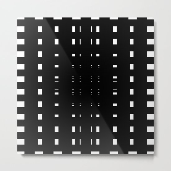 Perceive Depth In Black And White Metal Print