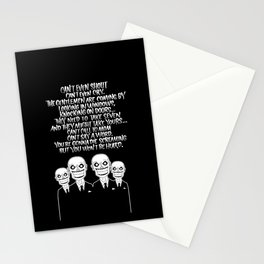 Buffy the Vampire Slayer -- Hush Poster (Black) Stationery Cards