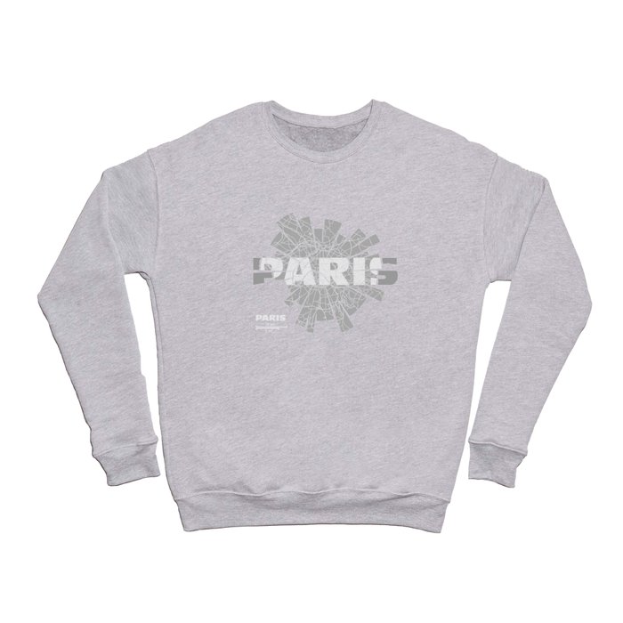 Paris Map Crewneck Sweatshirt