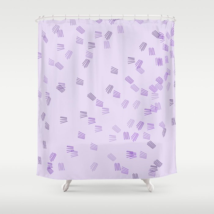 Lilac Purple Puzzle Shower Curtain By Andersonartstudio Society6