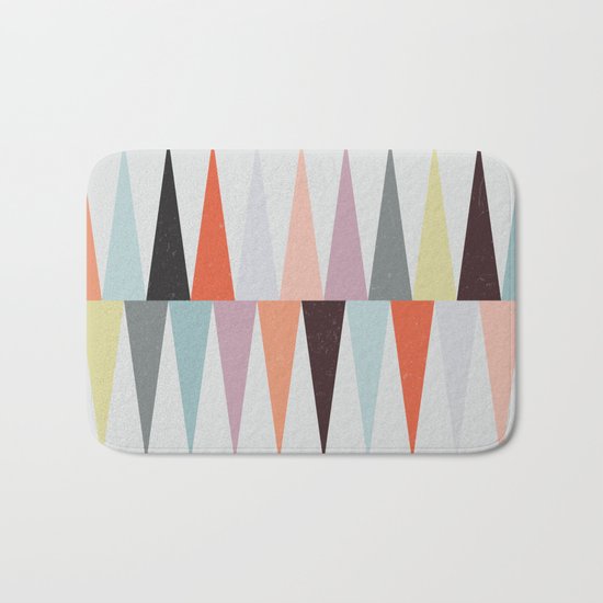 Colorful Peaks Bath Mat