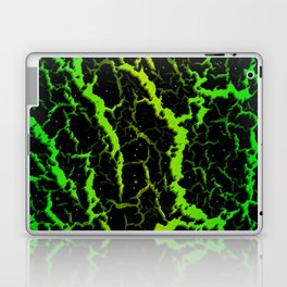Cracked Space Lava - Green/Lime Laptop Skin