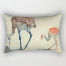 Spring Cranes Rectangular Pillow