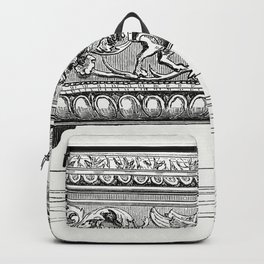 Carved Wooden Box (1862) from Gazette Des Beaux-Arts a French art review Backpack